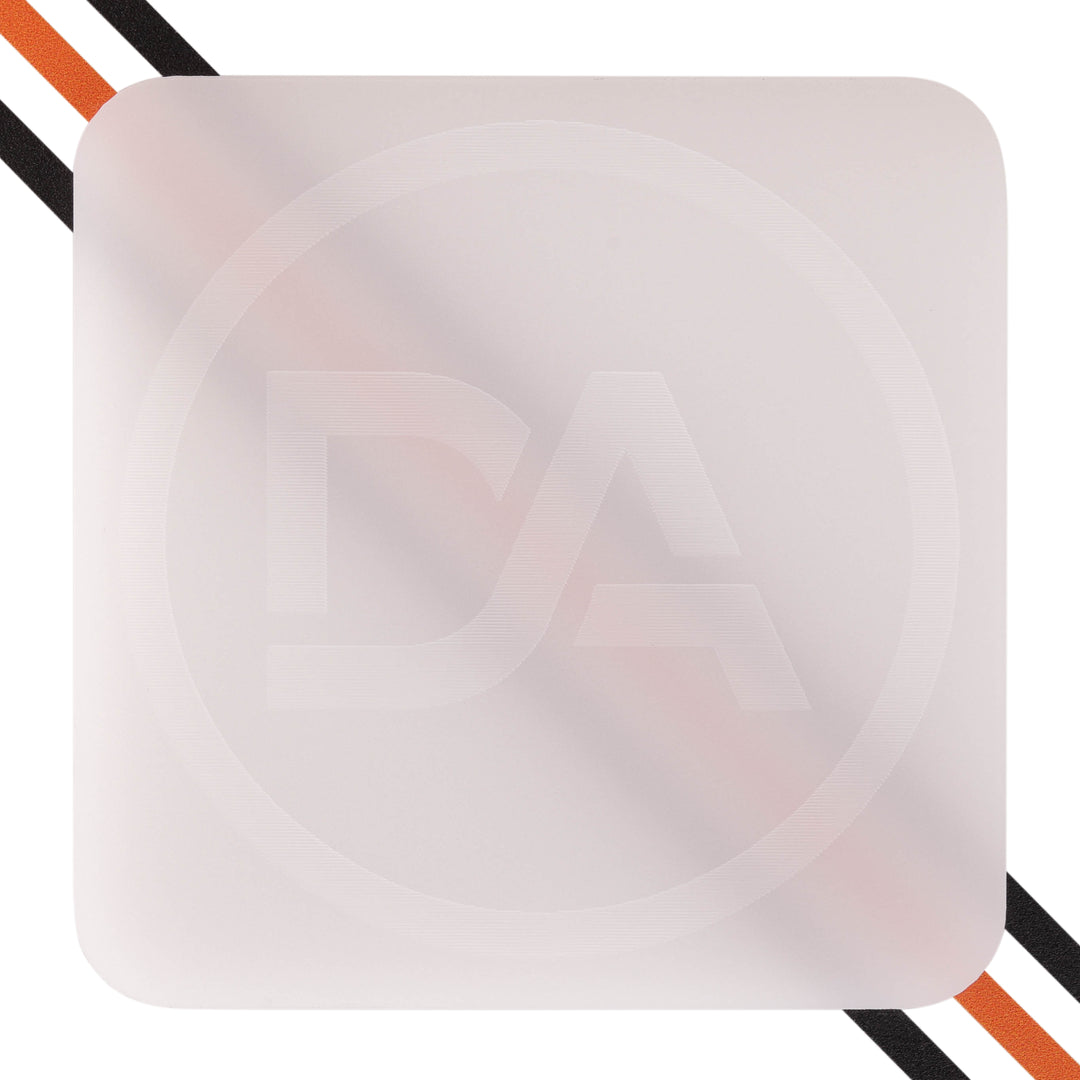 Opaque white acrylic sheet with glossy finish