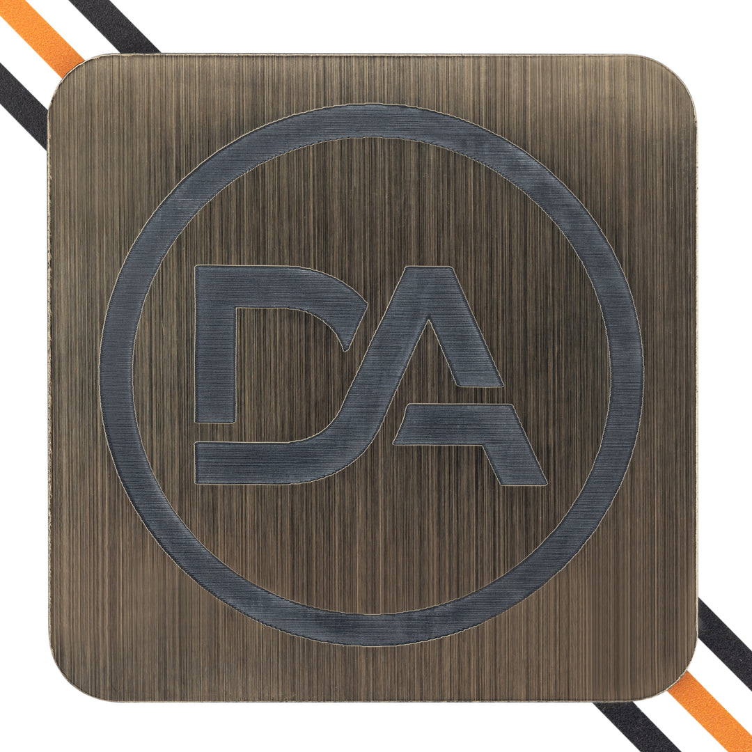 Brushed Bronze/Black Two Tone Engraving Acrylic