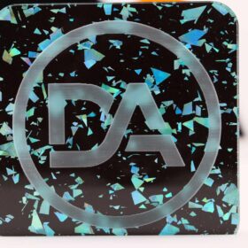 1/8" Blackout Aqua Blue Flake