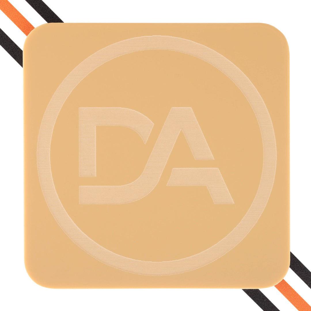 Latte brown acrylic sheet with smooth surface and warm earth tone