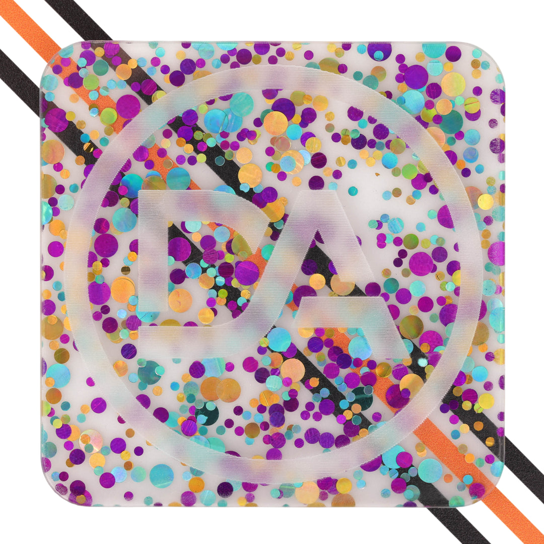 1/8" Purple Polka Dot