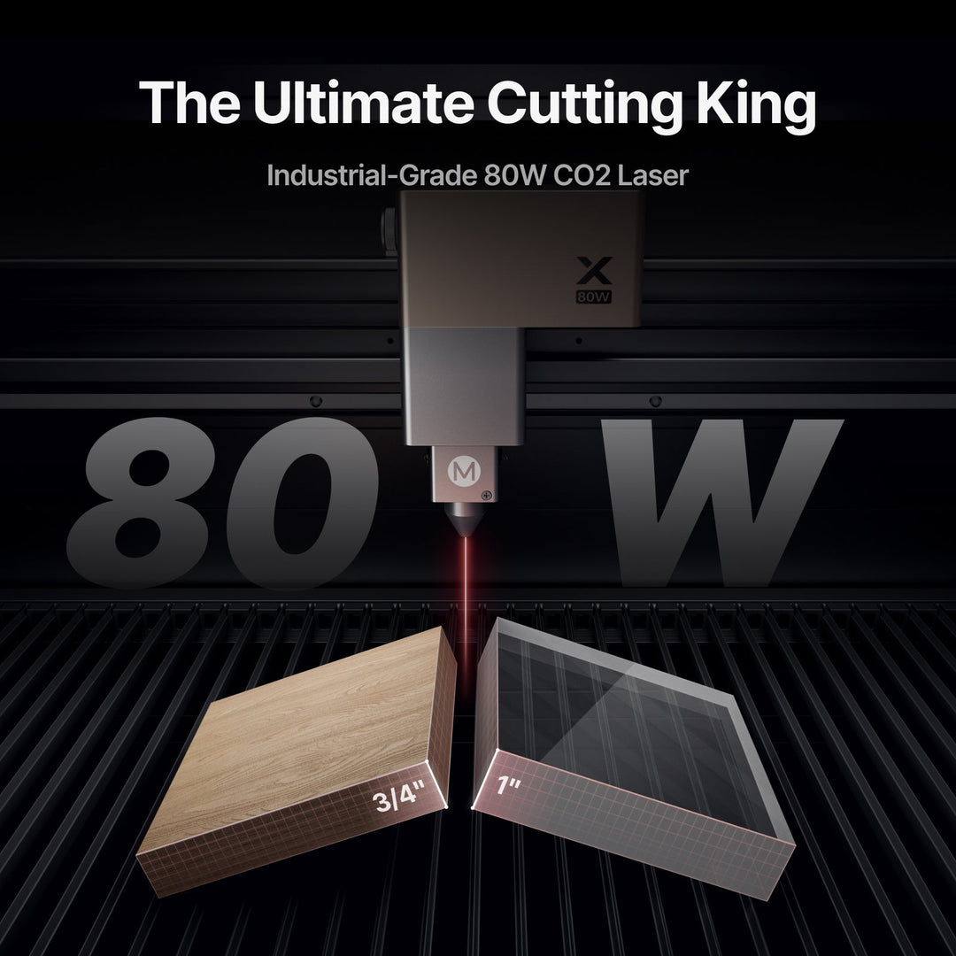 xTool P3 80W Flagship CO2 Laser Cutter with Intelligent Automation