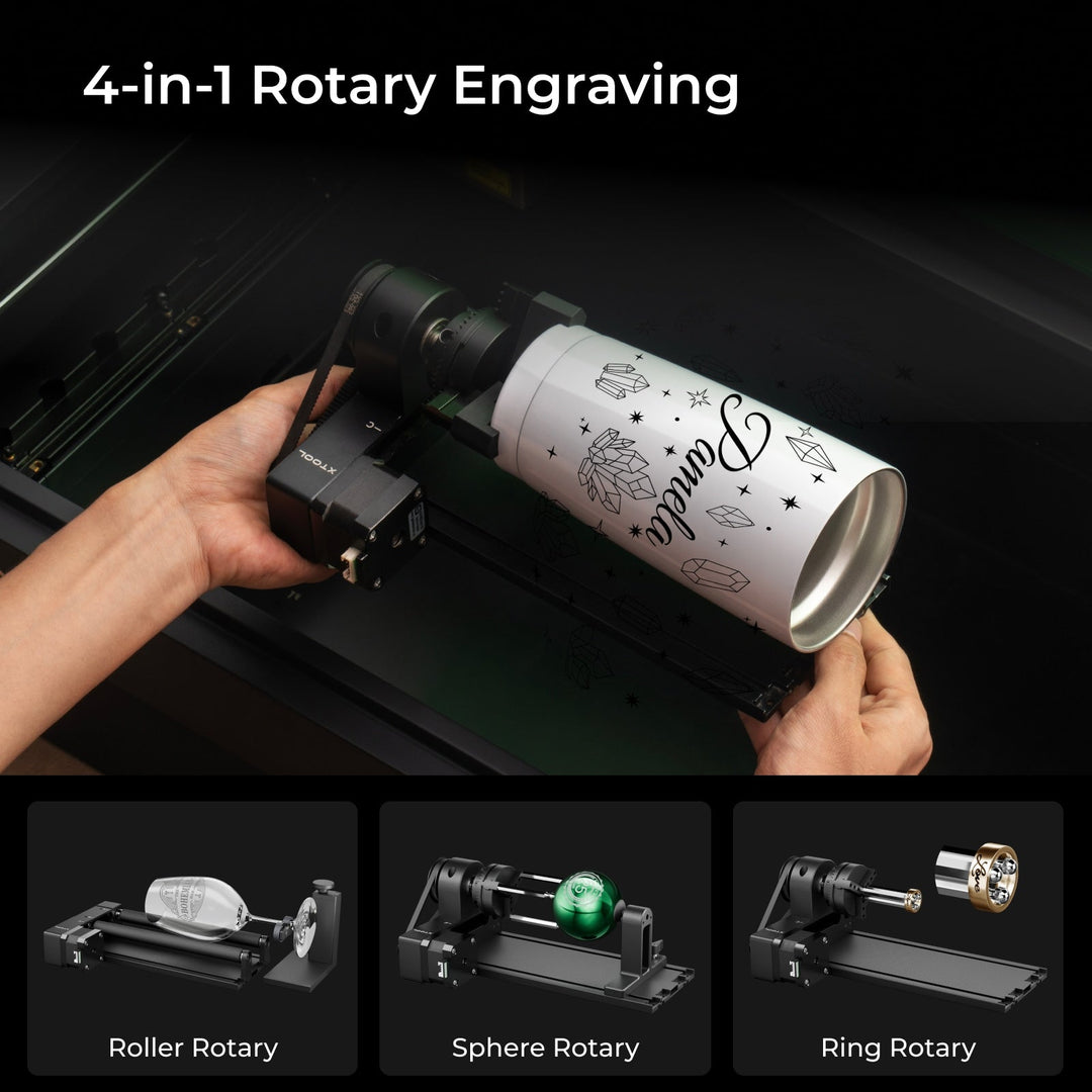 xTool S1 + 1064nm IR Laser Kit: Enclosed Diode Laser Engraver & Cutter