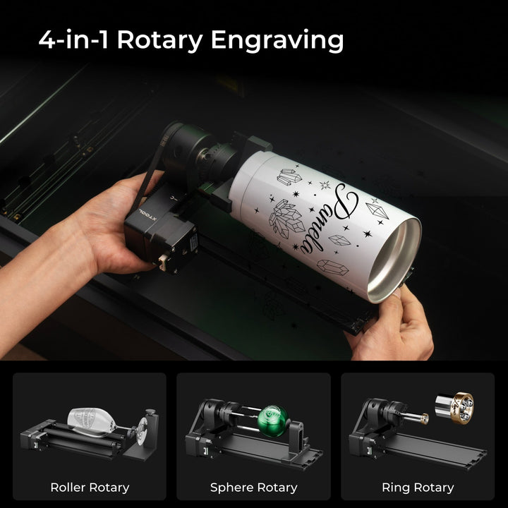 xTool S1 + 1064nm IR Laser Kit: Enclosed Diode Laser Engraver & Cutter