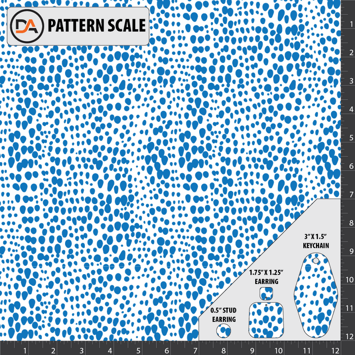 Blue Cheeta Pattern D114 - Blue Cheetah Pattern – Denver Acrylics