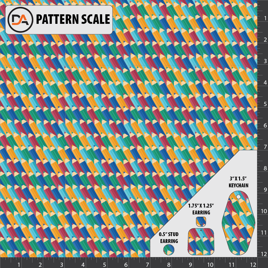 Colored Pecils Pattern D150 - Colored Pencils Pattern – Denver Acrylics