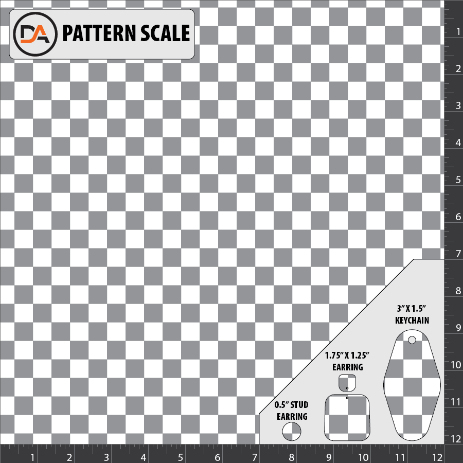 Checkers Pattern Loop D216 - Gray Checkers Pattern – Denver Acrylics