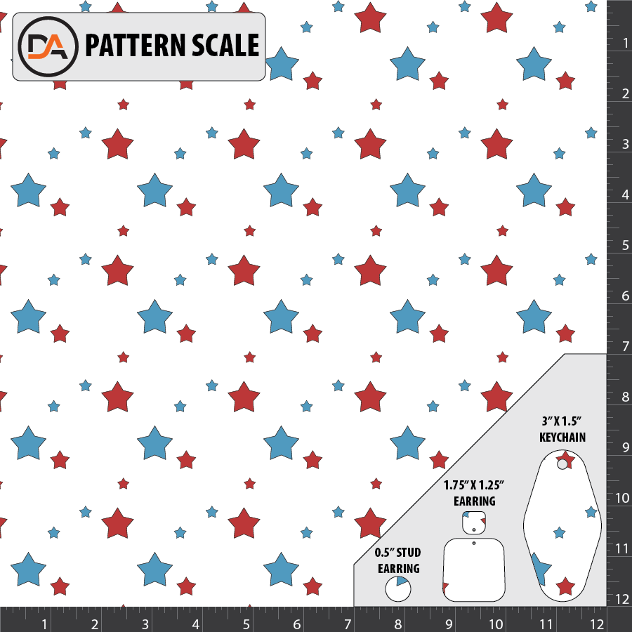 Scattered Stars Pattern D319 - Scattered Stars Pattern – Denver Acrylics