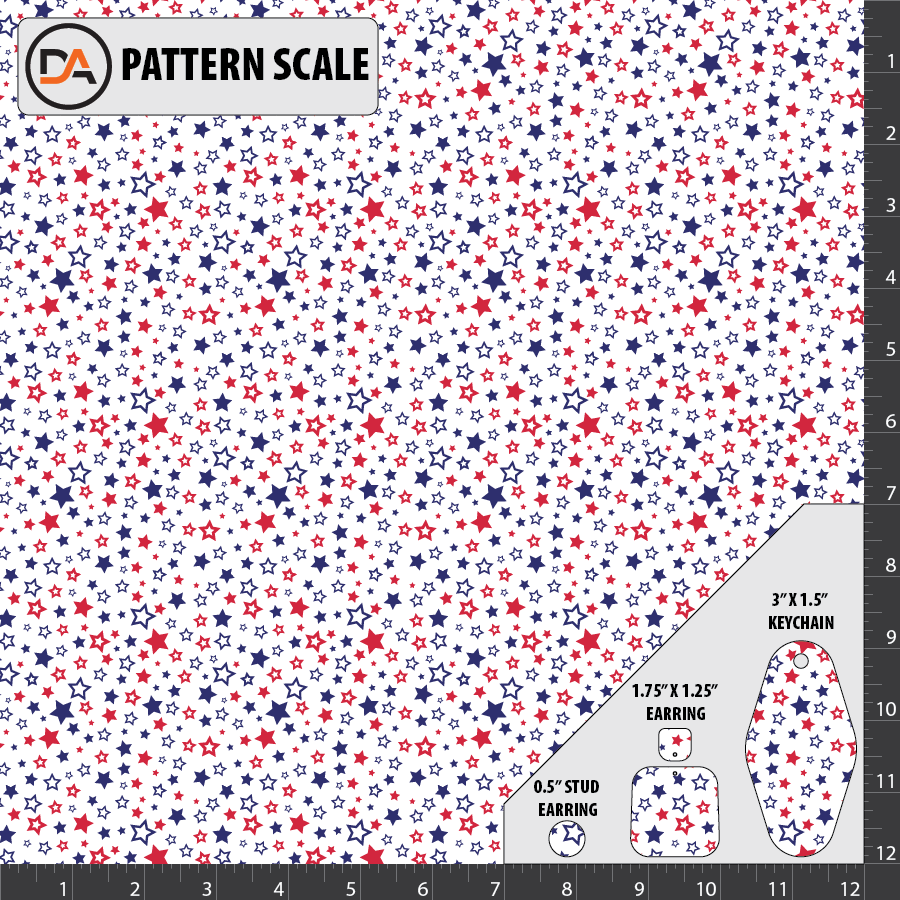 Standard Patterns D230 - Lots O Stars Pattern – Denver Acrylics