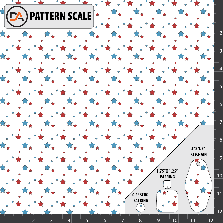 Scattered Stars Pattern D319 - Scattered Stars Pattern – Denver Acrylics